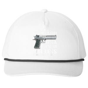 Its Not A Gun Meme Funny Its Not A Gun Snapback Five-Panel Rope Hat