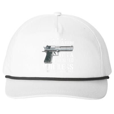 Its Not A Gun Meme Funny Its Not A Gun Snapback Five-Panel Rope Hat