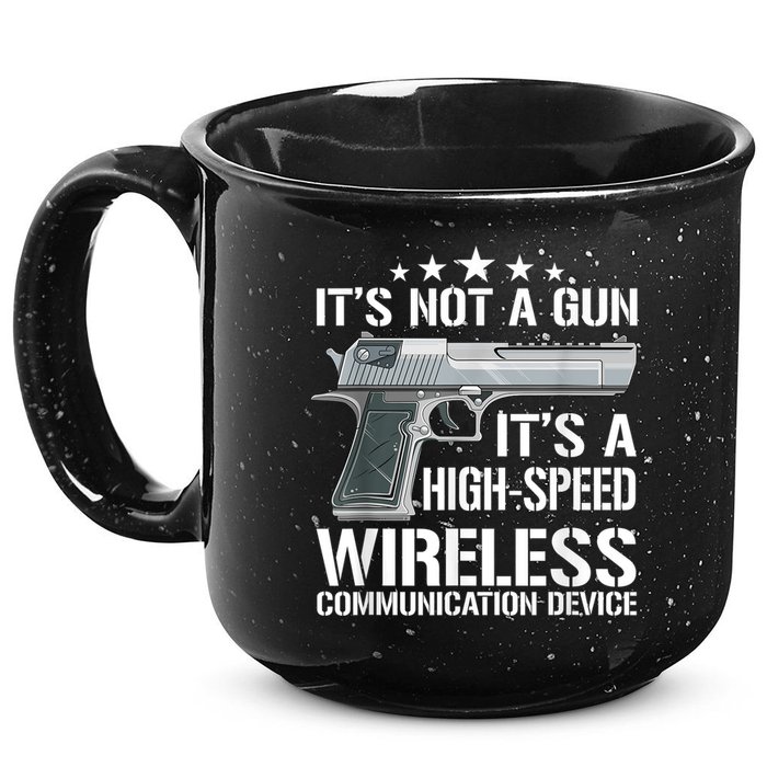 Its Not A Gun Meme Funny Its Not A Gun 15oz Campfire Ceramic Mug