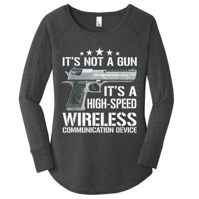 Its Not A Gun Meme Funny Its Not A Gun Women's Perfect Tri Tunic Long Sleeve Shirt