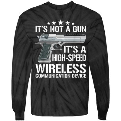 Its Not A Gun Meme Funny Its Not A Gun Tie-Dye Long Sleeve Shirt
