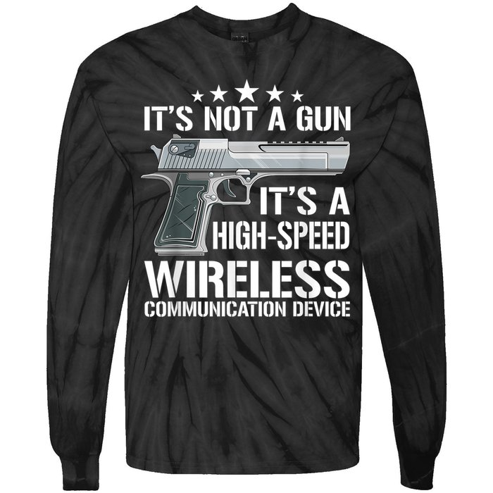 Its Not A Gun Meme Funny Its Not A Gun Tie-Dye Long Sleeve Shirt