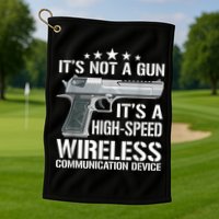 Its Not A Gun Meme Funny Its Not A Gun Golf Towel
