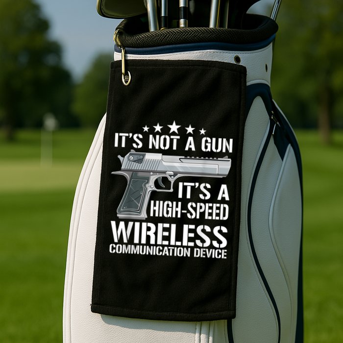 Its Not A Gun Meme Funny Its Not A Gun Golf Towel