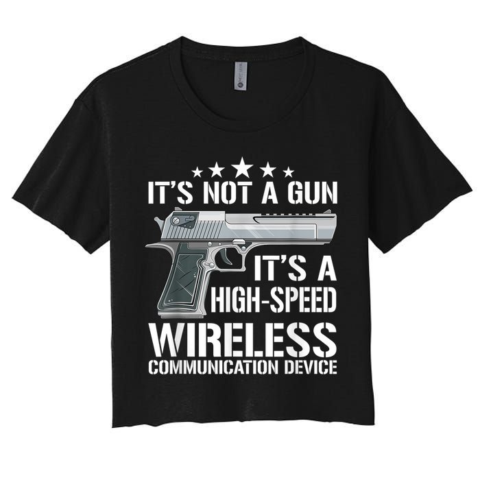 Its Not A Gun Meme Funny Its Not A Gun Crop Top