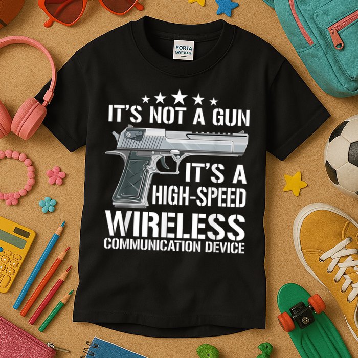 Its Not A Gun Meme Funny Its Not A Gun Kids T-Shirt
