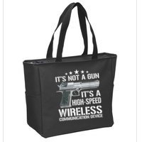 Its Not A Gun Meme Funny Its Not A Gun Zip Tote Bag