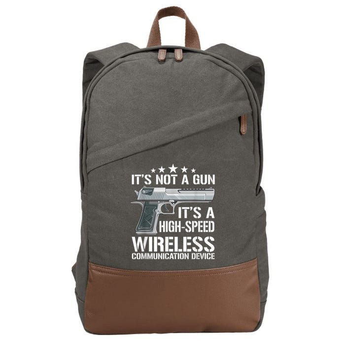 Its Not A Gun Meme Funny Its Not A Gun Cotton Canvas Backpack
