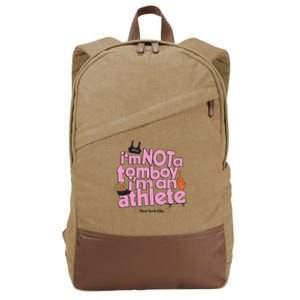 I’m Not A Tomboy I’m Ann Athlete Cotton Canvas Backpack