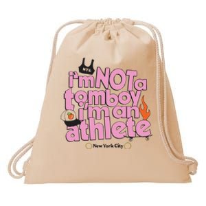 I’m Not A Tomboy I’m Ann Athlete Drawstring Bag