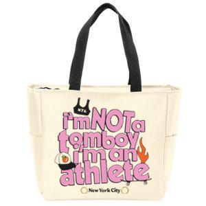 I’m Not A Tomboy I’m Ann Athlete Zip Tote Bag