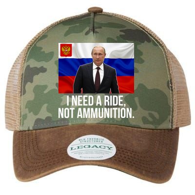 I Need A Ride Not Ammunition Funny Putin Meme Ukraine Legacy Tie Dye Trucker Hat