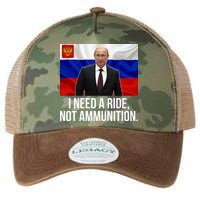I Need A Ride Not Ammunition Funny Putin Meme Ukraine Legacy Tie Dye Trucker Hat