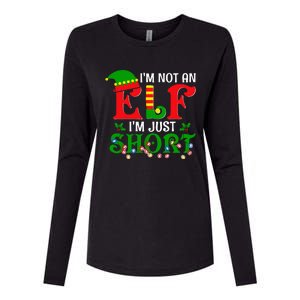 IM Not An Elf IM Just Short Christmas Elf Costume Xmas Womens Cotton Relaxed Long Sleeve T-Shirt