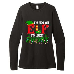 IM Not An Elf IM Just Short Christmas Elf Costume Xmas Womens CVC Long Sleeve Shirt