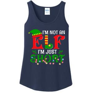 IM Not An Elf IM Just Short Christmas Elf Costume Xmas Ladies Essential Tank