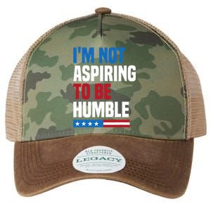 IM Not Aspiring To Be Humble Kamala Harris Quote Saying Legacy Tie Dye Trucker Hat