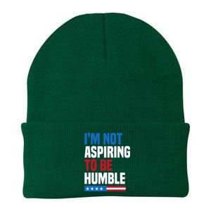 IM Not Aspiring To Be Humble Kamala Harris Quote Saying Knit Cap Winter Beanie