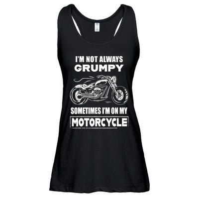 IM Not Always Grumpy Sometimes IM On My Motorcycle Ladies Essential Flowy Tank