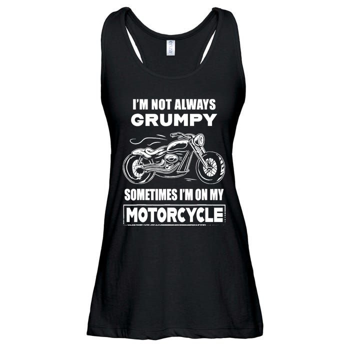 IM Not Always Grumpy Sometimes IM On My Motorcycle Ladies Essential Flowy Tank