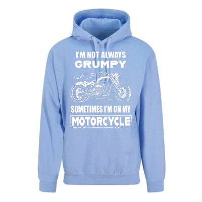 IM Not Always Grumpy Sometimes IM On My Motorcycle Unisex Surf Hoodie