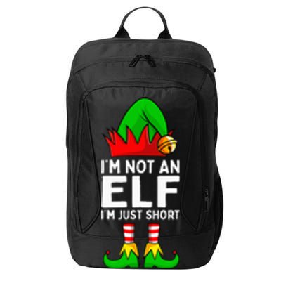 I'm Not An Elf Im Just Short Funny Christmas  City Backpack