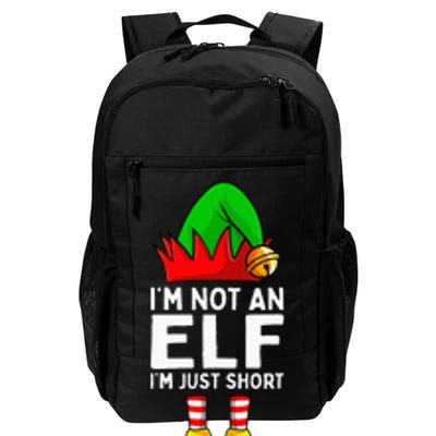 I'm Not An Elf Im Just Short Funny Christmas  Daily Commute Backpack