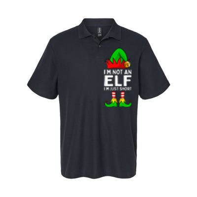 I'm Not An Elf Im Just Short Funny Christmas  Softstyle Adult Sport Polo