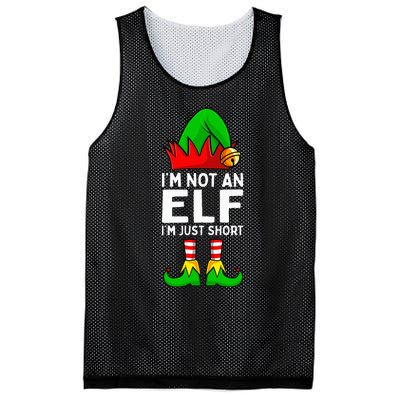 I'm Not An Elf Im Just Short Funny Christmas  Mesh Reversible Basketball Jersey Tank