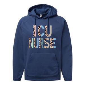 Icu Nurse Appreciation Intensive Care Unit Nursing Cute Gift Performance Fleece Hoodie