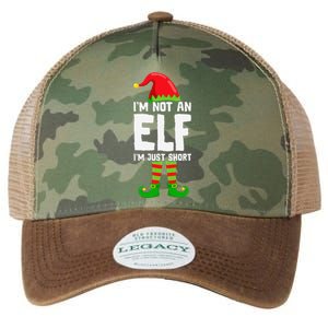 IM Not An Elf IM Just Short Merry Christmas Elf Xmas Funny Legacy Tie Dye Trucker Hat