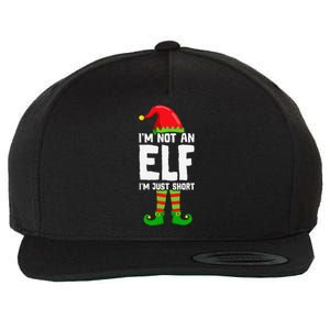 IM Not An Elf IM Just Short Merry Christmas Elf Xmas Funny Wool Snapback Cap