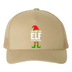 IM Not An Elf IM Just Short Merry Christmas Elf Xmas Funny Yupoong Adult 5-Panel Trucker Hat