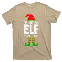 IM Not An Elf IM Just Short Merry Christmas Elf Xmas Funny T-Shirt