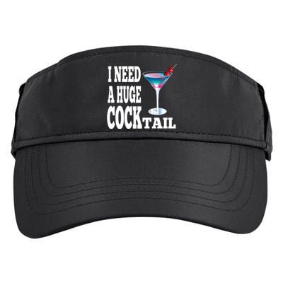 I Need A Huge Cocktail Adult Drive Performance Visor