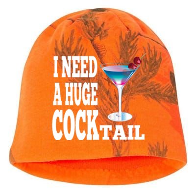 I Need A Huge Cocktail Kati - Camo Knit Beanie