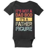 ItS Not A Dad Bod ItS A Father Figure Funny Retro Vintage Baby Bodysuit