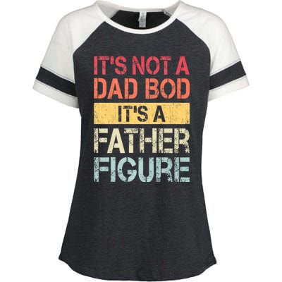 ItS Not A Dad Bod ItS A Father Figure Funny Retro Vintage Enza Ladies Jersey Colorblock Tee