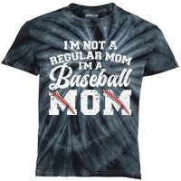 I'M Not A Regular Mom I'M A Baseball Mom Kids Tie-Dye T-Shirt