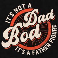 It's Not A Dad Bod It's A Father Figure Tee Funny Dad Joke Ladies PosiCharge Tri-Blend Wicking Tank