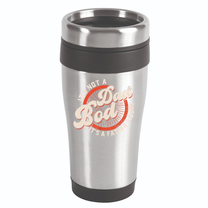 It's Not A Dad Bod It's A Father Figure Tee Funny Dad Joke 16oz Travel Tumbler