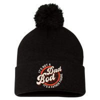 It's Not A Dad Bod It's A Father Figure Tee Funny Dad Joke Pom Pom 12in Knit Beanie