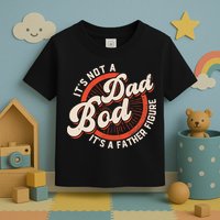 It's Not A Dad Bod It's A Father Figure Tee Funny Dad Joke Toddler T-Shirt