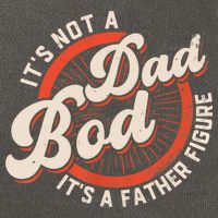 It's Not A Dad Bod It's A Father Figure Tee Funny Dad Joke Cotton Canvas Backpack