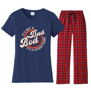 It's Not A Dad Bod It's A Father Figure Tee Funny Dad Joke Women's Flannel Pajama Set