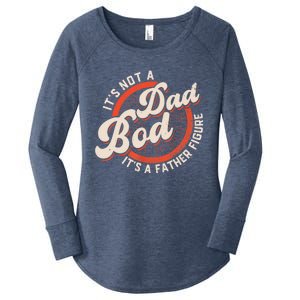 It's Not A Dad Bod It's A Father Figure Tee Funny Dad Joke Women's Perfect Tri Tunic Long Sleeve Shirt