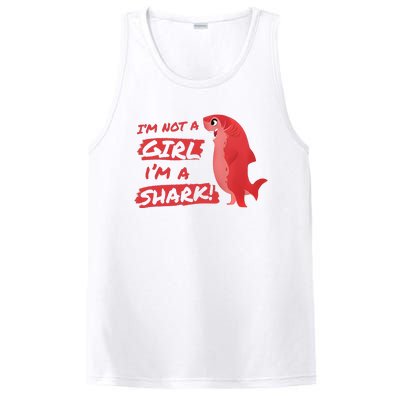 Im Not A Girl Im A Shark Shapeshifting Hero PosiCharge Competitor Tank