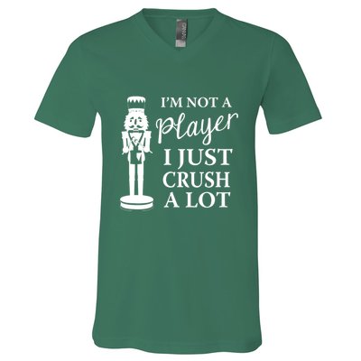 I'm Not A Player I Just Crush A Lot Colorful Nutcracker V-Neck T-Shirt