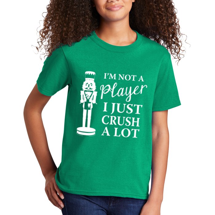 I'm Not A Player I Just Crush A Lot Colorful Nutcracker Kids T-Shirt