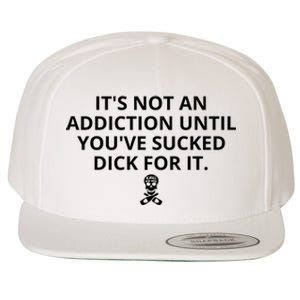 It’s Not An Addiction Until You’ve Sucked Dick For It Shirt (On Front) Wool Snapback Cap